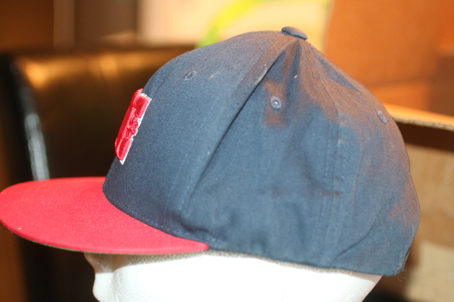 DC Shoes Classic Logo Snapback Hat Navy Red Flat Brim Yupoong The Classics