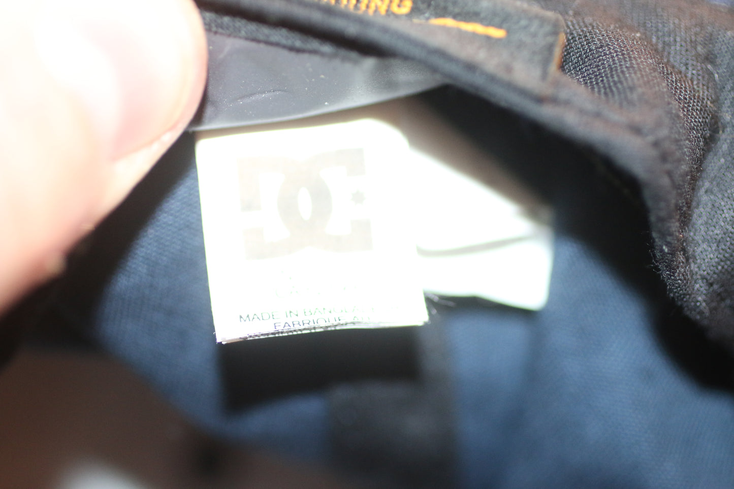 DC Shoes Classic Logo Snapback Hat Navy Red Flat Brim Yupoong The Classics