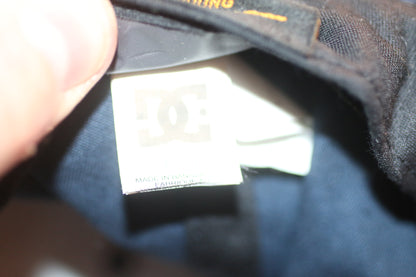 DC Shoes Classic Logo Snapback Hat Navy Red Flat Brim Yupoong The Classics