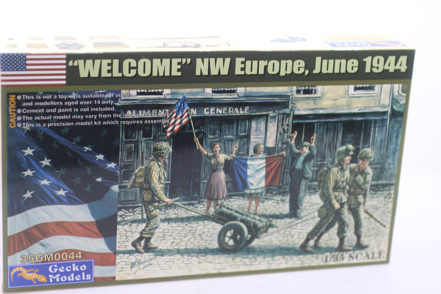 Gecko Models 1/35 Scale 'WELCOME' NW Europe, June 1944 Military Diorama Kit
