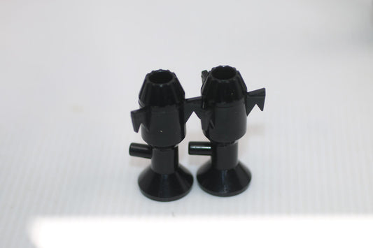 vintage Mego Micronauts BARON KARZA LARGE MISSILE Parts lot of 2
