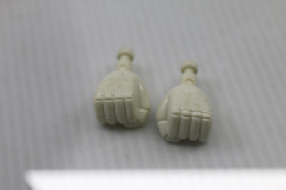 Vintage Micronauts Force Commander fists right and left.