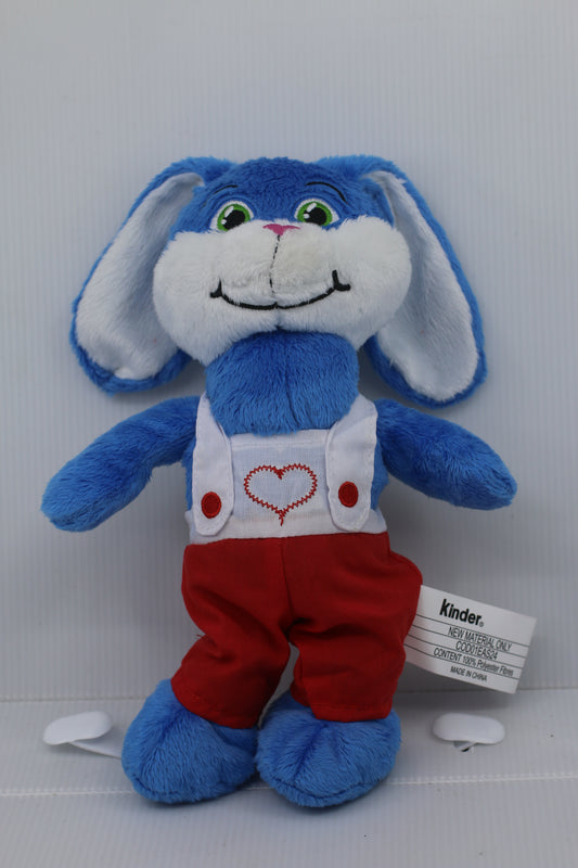 KINDER SURPRISE Blue Bunny Rabbit Plush Easter Candy Chocolate Stuffed Toy
