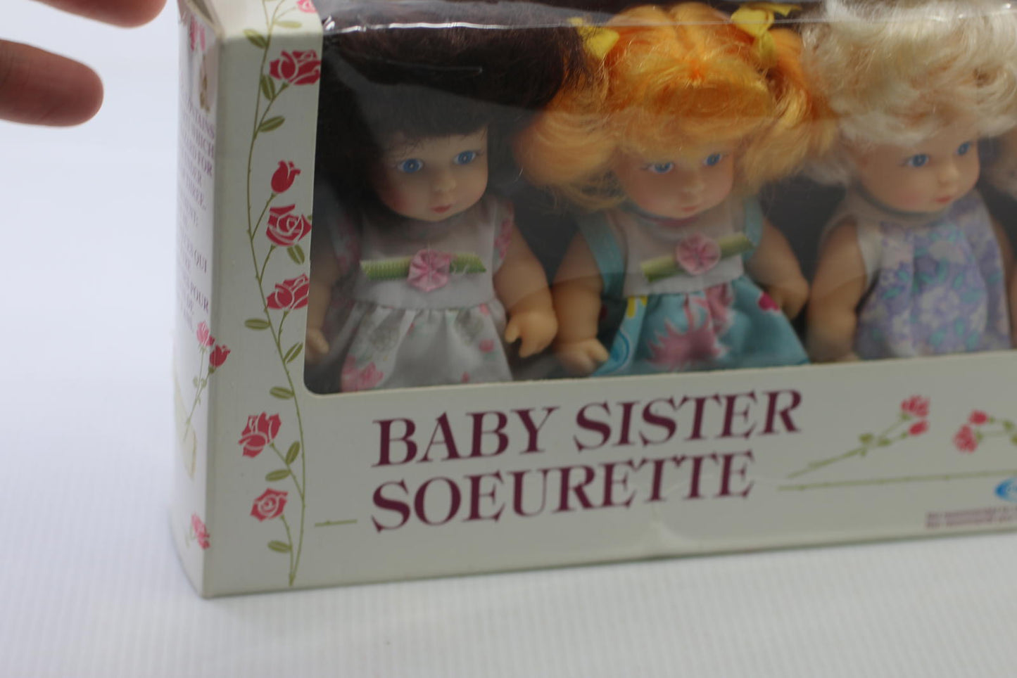 Baby Sister Soeurette Doll Set - Four Dolls in Original Box Cititoy 1991 Vintage