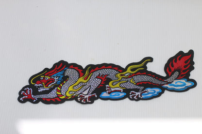 Dragon sticker with Flame and Cloud Design Approx 8 inches large