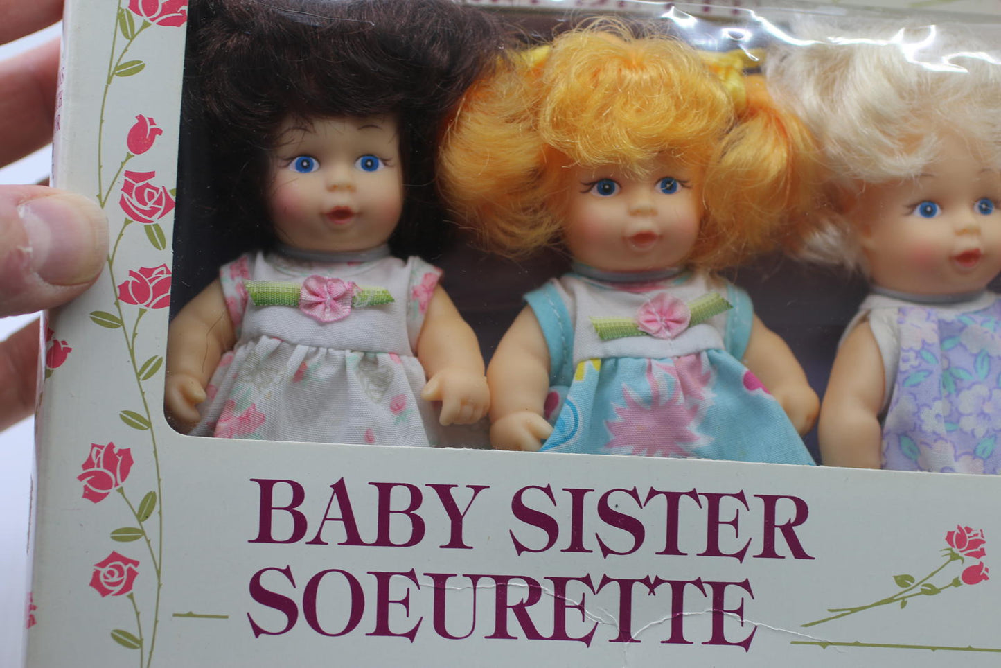Baby Sister Soeurette Doll Set - Four Dolls in Original Box Cititoy 1991 Vintage