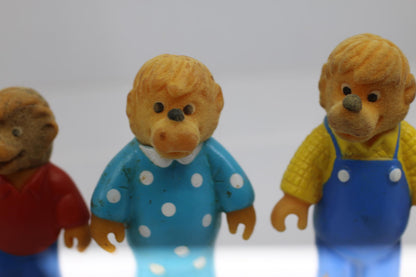 Vintage Berenstain Bears Plastic Figurines Set of 4 lot #1