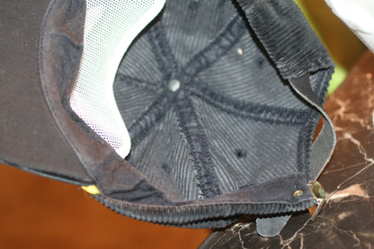 Vintage KFW Life Member Corduroy Hat Black Gold Rope Cap Adjustable USA