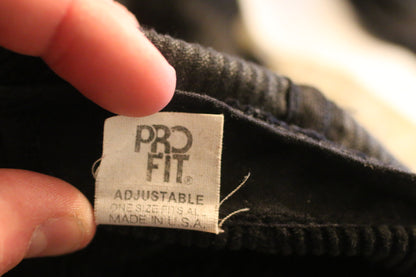 Vintage KFW Life Member Corduroy Hat Black Gold Rope Cap Adjustable USA