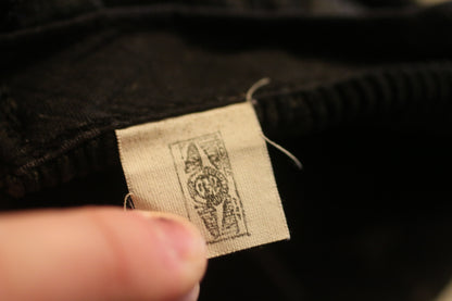 Vintage KFW Life Member Corduroy Hat Black Gold Rope Cap Adjustable USA