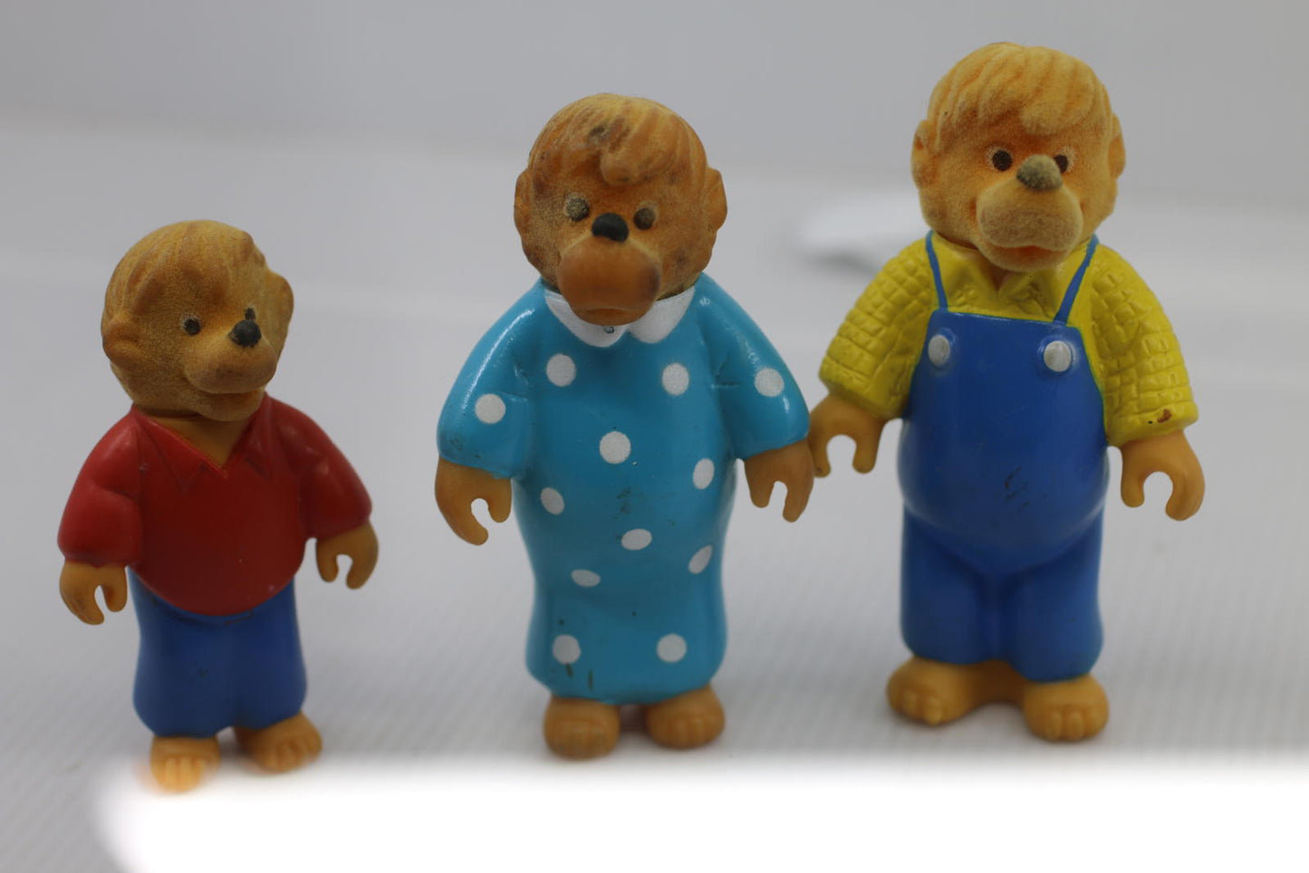 Vintage Berenstain Bears Plastic Figurines figures toys Set of 3 lot #2
