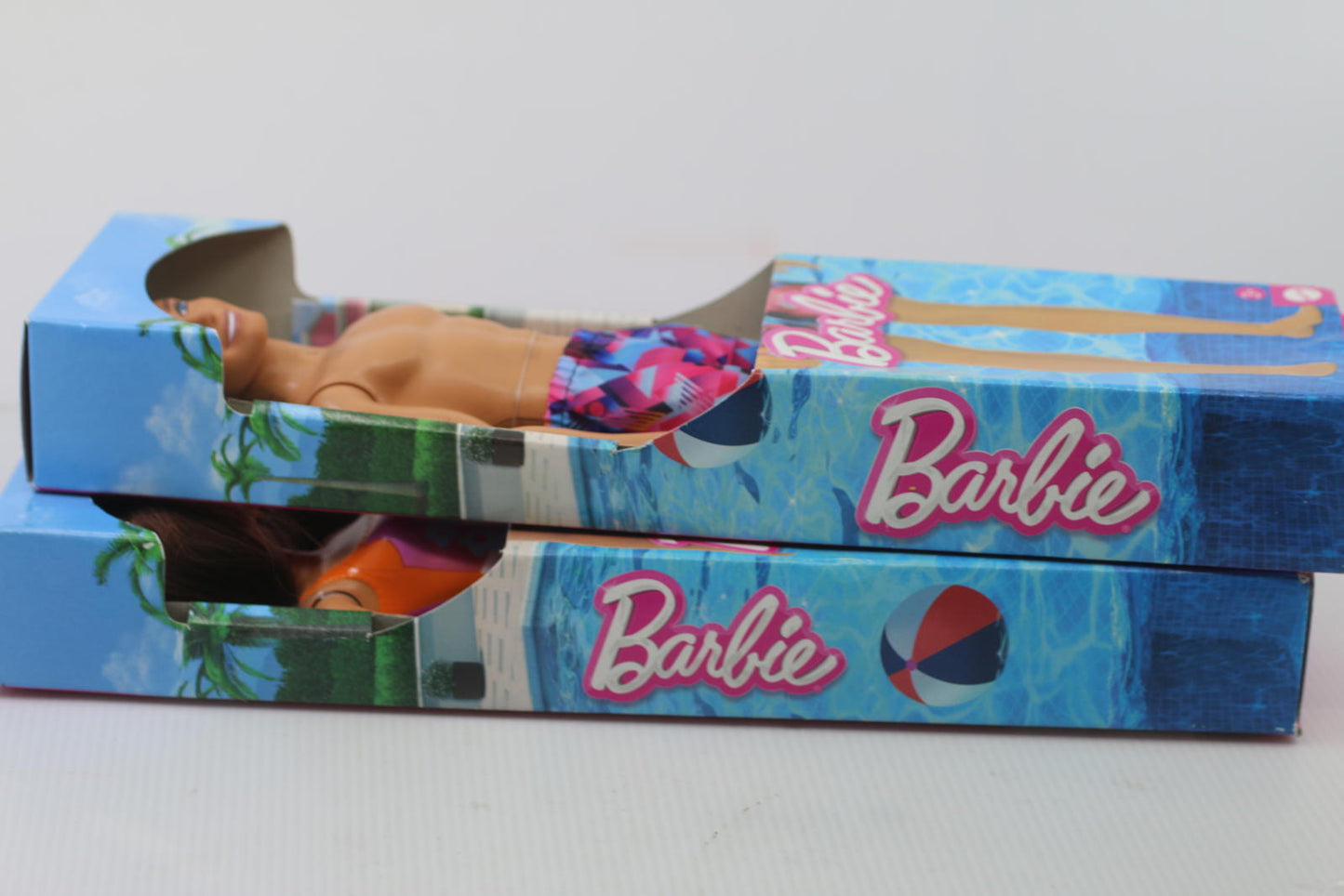 Barbie Ken Beach Day Ken, Boy Doll, Colorful Bathing Suit, Blond Hair 2 in Box