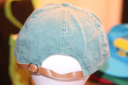 Vintage SEPAQ Anticosti Cap Hat Adjustable Leather Strap Quebec Outdoor Logo