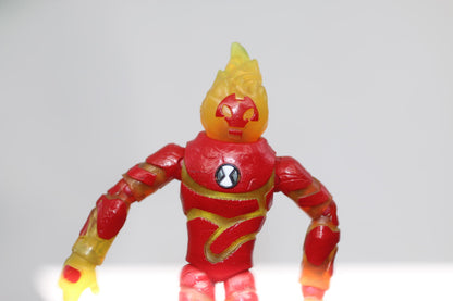 Ben 10 Power Up Heatblast 6" Action Figure Works Playmates Cartoon Network 2017