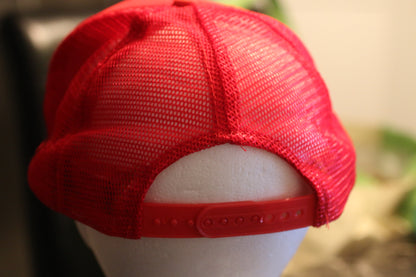 Falmouth Rod & Gun Club Red Trucker Hat Snapback Vintage Shooting Fishing