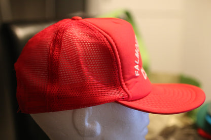 Falmouth Rod & Gun Club Red Trucker Hat Snapback Vintage Shooting Fishing