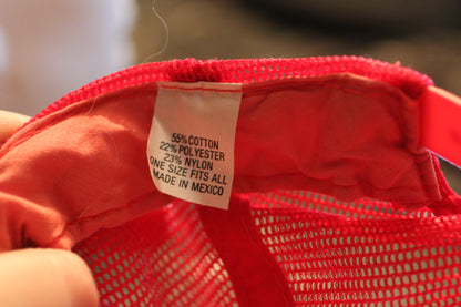 Falmouth Rod & Gun Club Red Trucker Hat Snapback Vintage Shooting Fishing