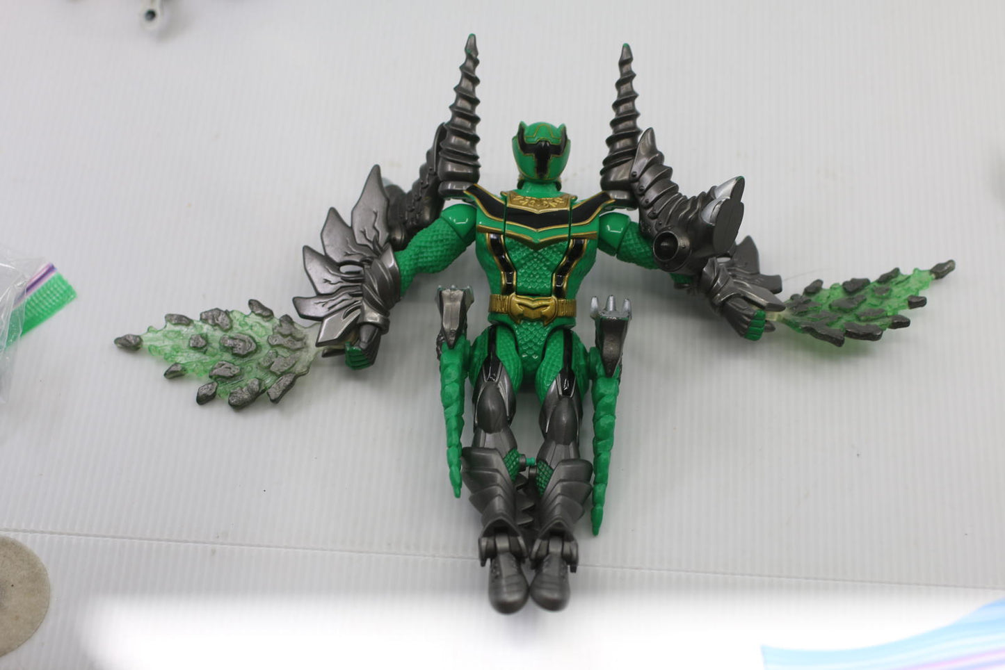 2005 Power Rangers Mystic Force Green Minotaurus Dragon Ranger Figure Bandai 🔥