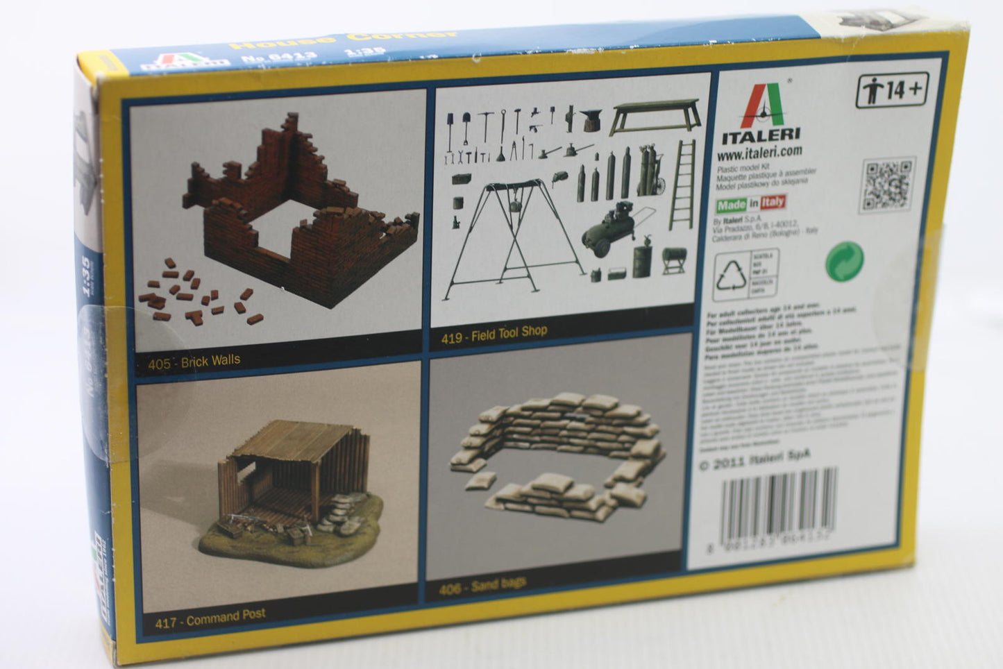 Italeri House Corner Model Kit 1:35 Scale No. 6413