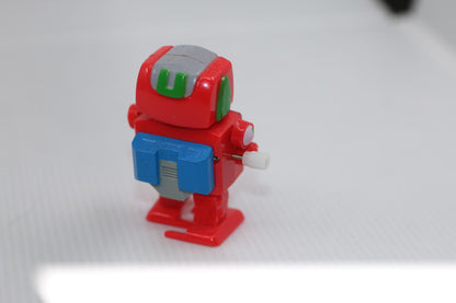 Vintage Red Wind-Up Robot Toy GalAXY Robot toy action figure rare yelloweyesWork