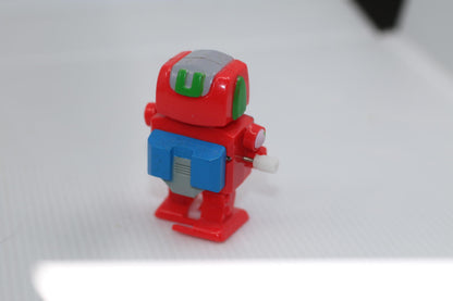Vintage Red Wind-Up Robot Toy GalAXY Robot toy action figure rare yelloweyesWork