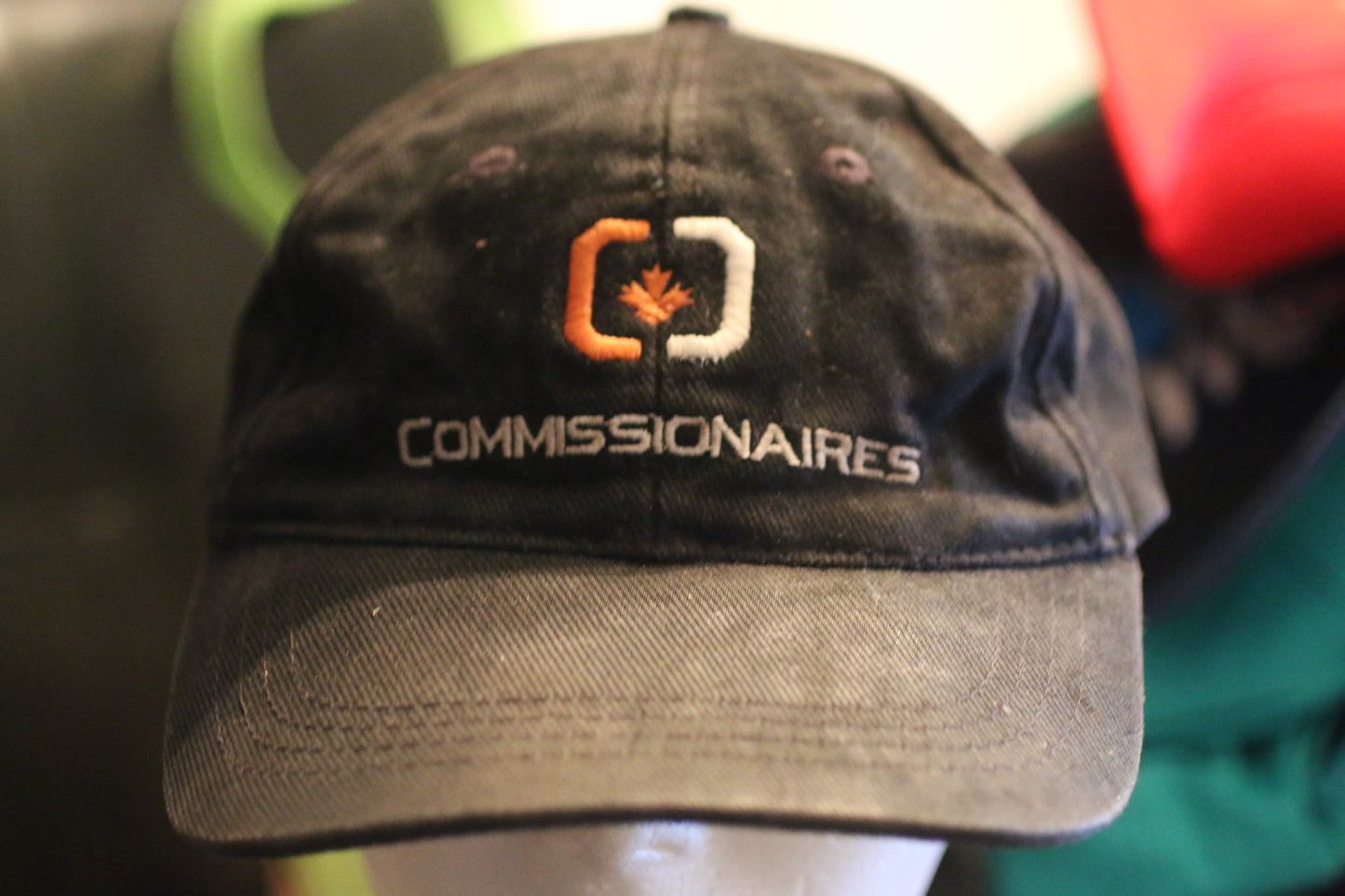 Commissionaires Canada Adjustable Baseball Cap – Black – Promotional – Worn