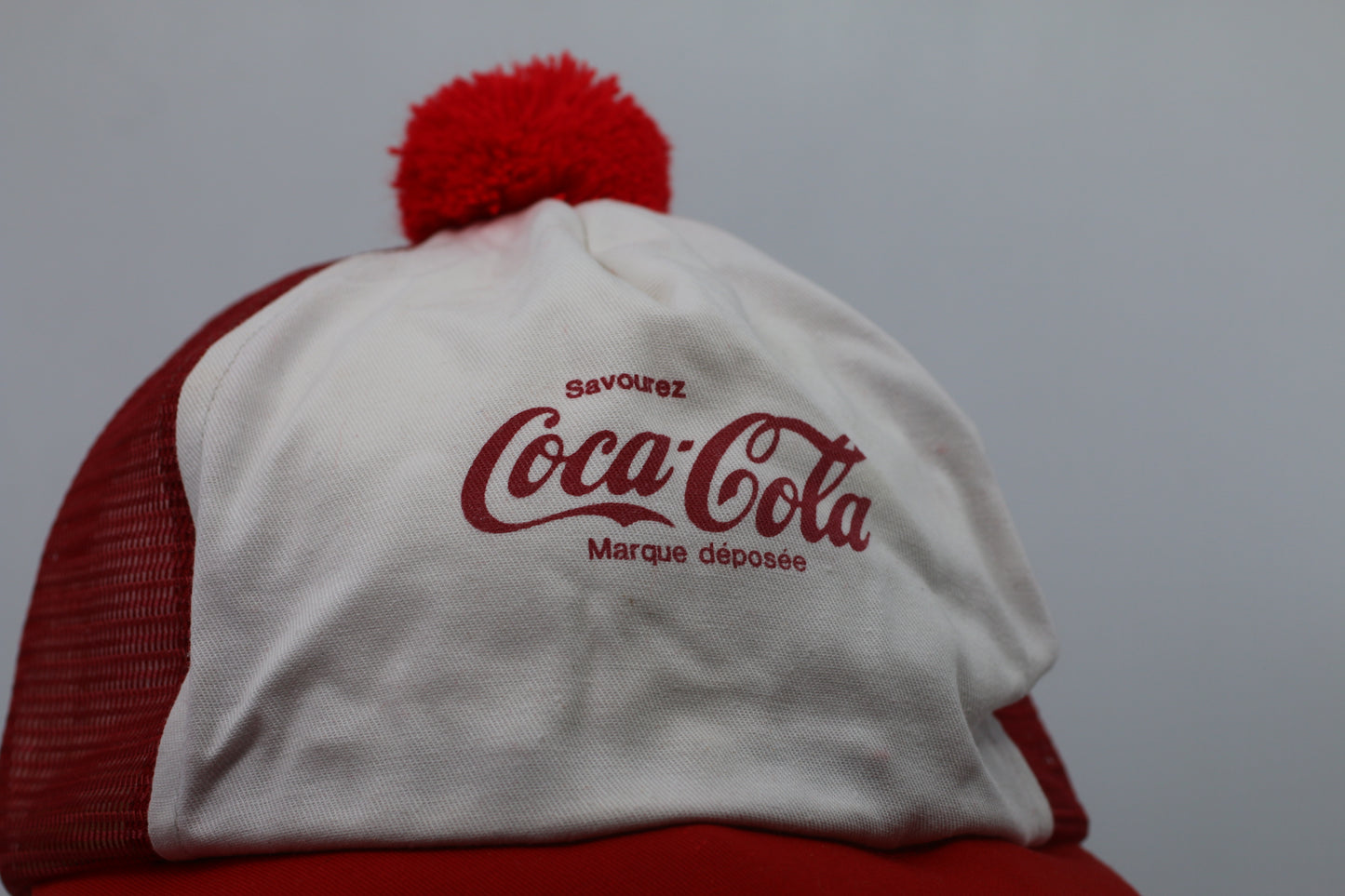 Vintage Winter Coca-cola Trucker Hat Official in french cap