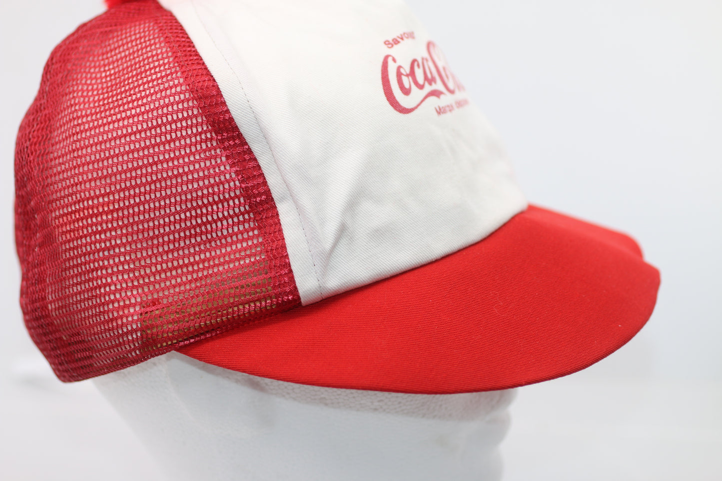 Vintage Winter Coca-cola Trucker Hat Official in french cap