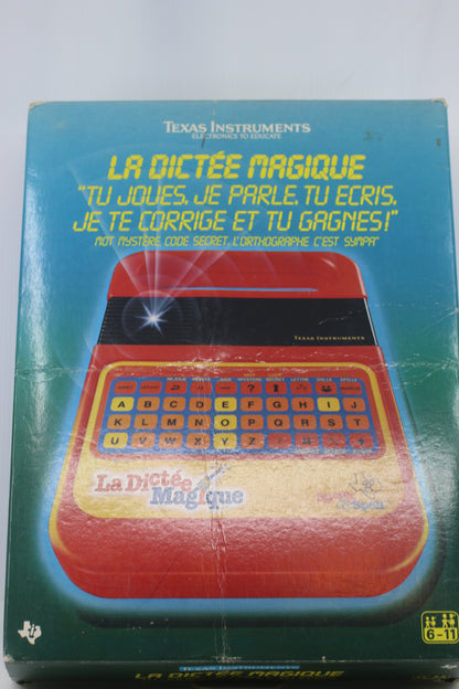 La Dictée Magique Speak & Spell Texas Instruments *French* Version 1981 works