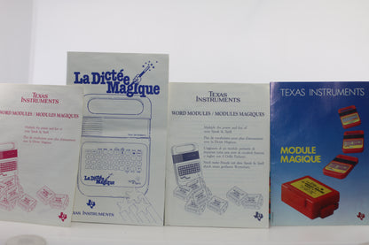 La Dictée Magique Speak & Spell Texas Instruments *French* Version 1981 works