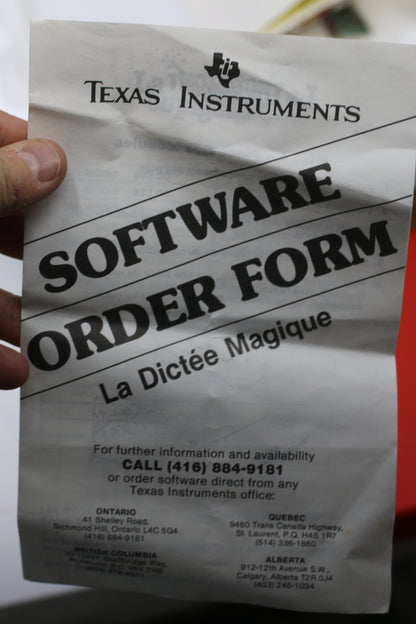 La Dictée Magique Speak & Spell Texas Instruments *French* Version 1981 works