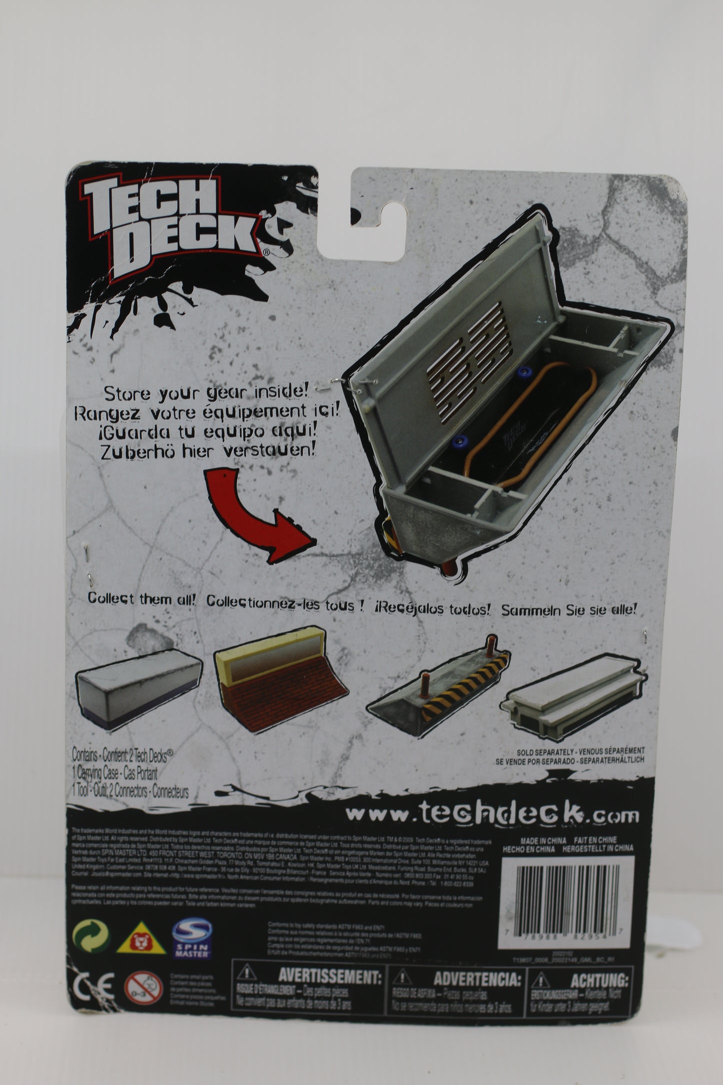 Fingerboard TechDeck World Industries Starter Set Yellow Gear storage New