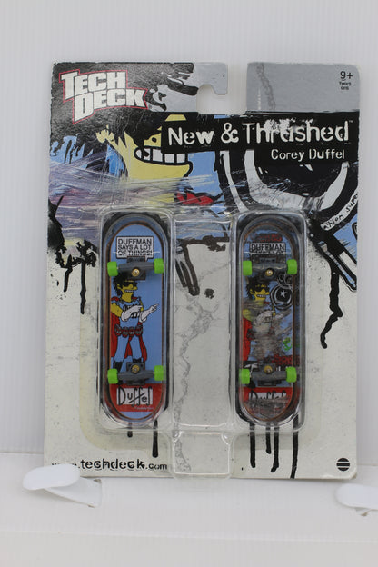 Tech Deck New & Thrashed Corey Duffel Fingerboard Set – Factory Sealed