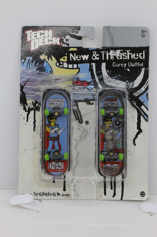 Tech Deck New & Thrashed Corey Duffel Fingerboard Set – Factory Sealed