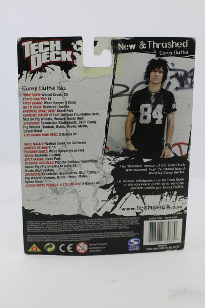 Tech Deck New & Thrashed Corey Duffel Fingerboard Set – Factory Sealed