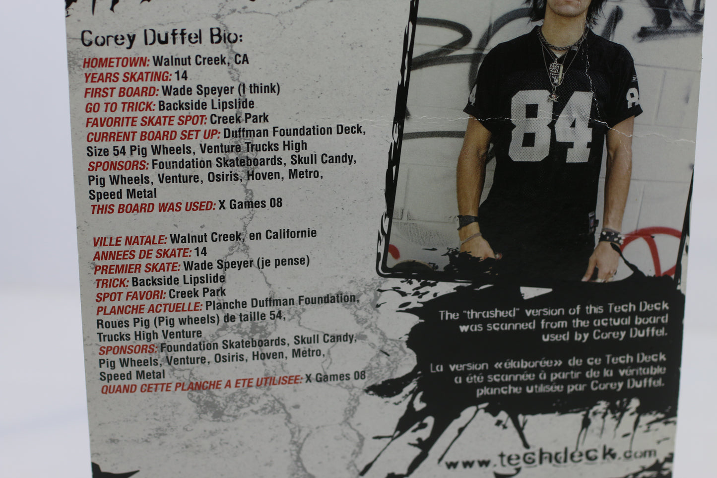 Tech Deck New & Thrashed Corey Duffel Fingerboard Set – Factory Sealed