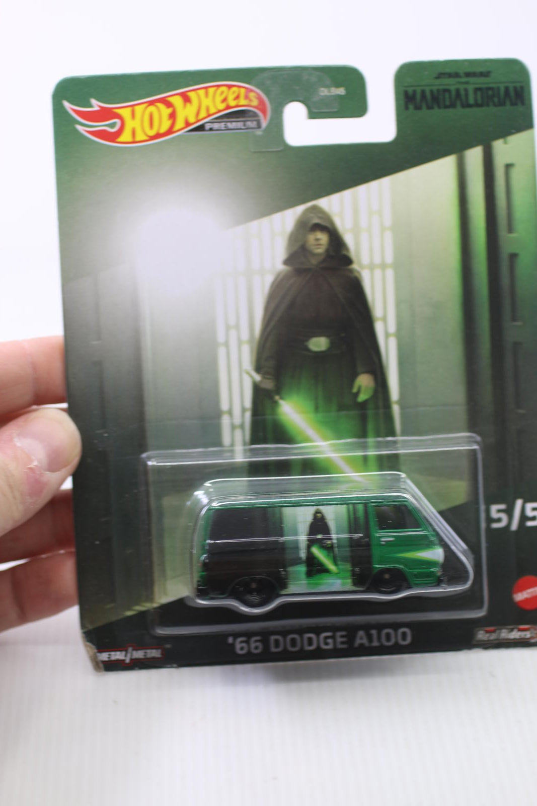 HOT WHEELS 2023 STAR WARS MANDALORIAN DODGE A100 5/5 BLACK Mag/RR