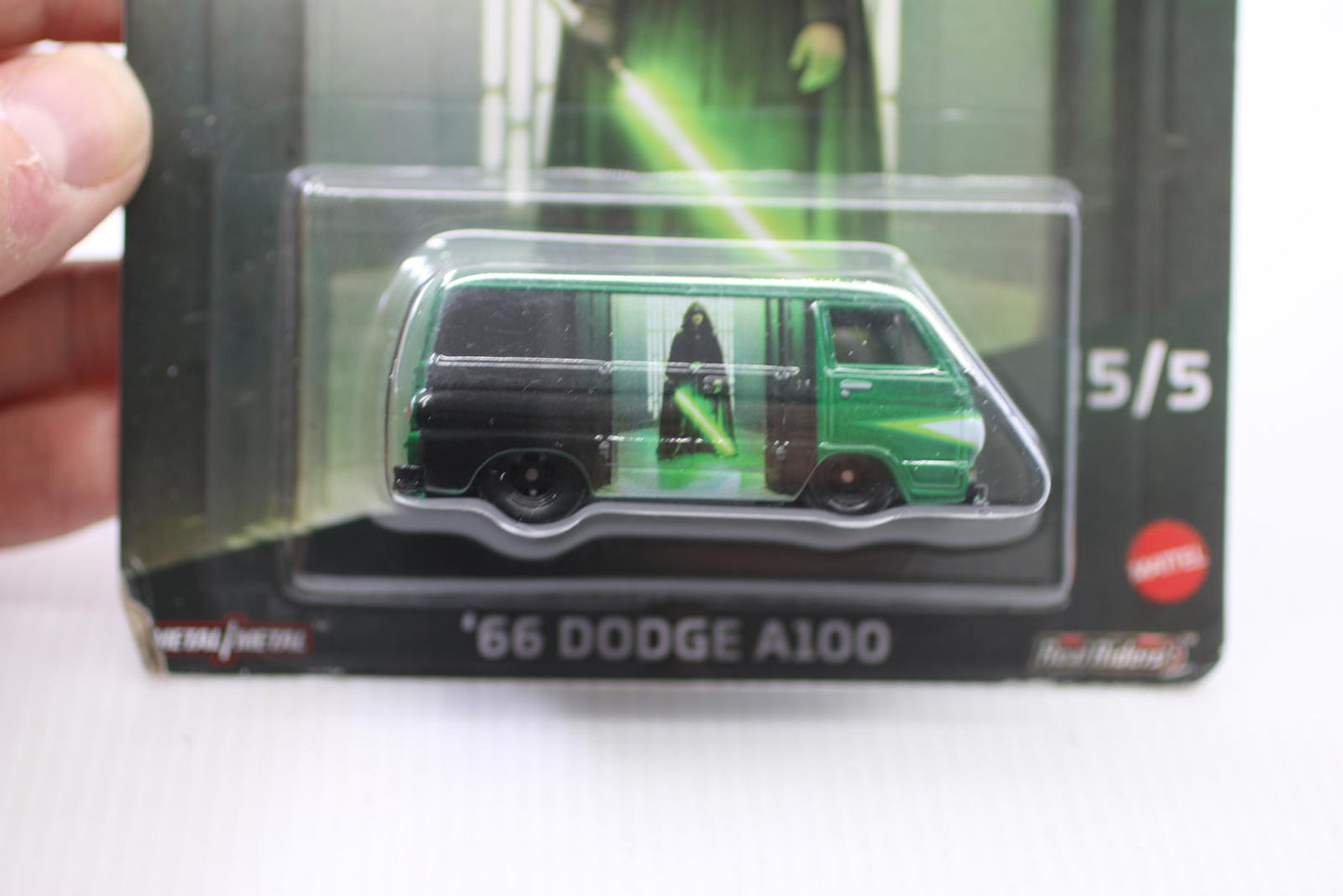HOT WHEELS 2023 STAR WARS MANDALORIAN DODGE A100 5/5 BLACK Mag/RR