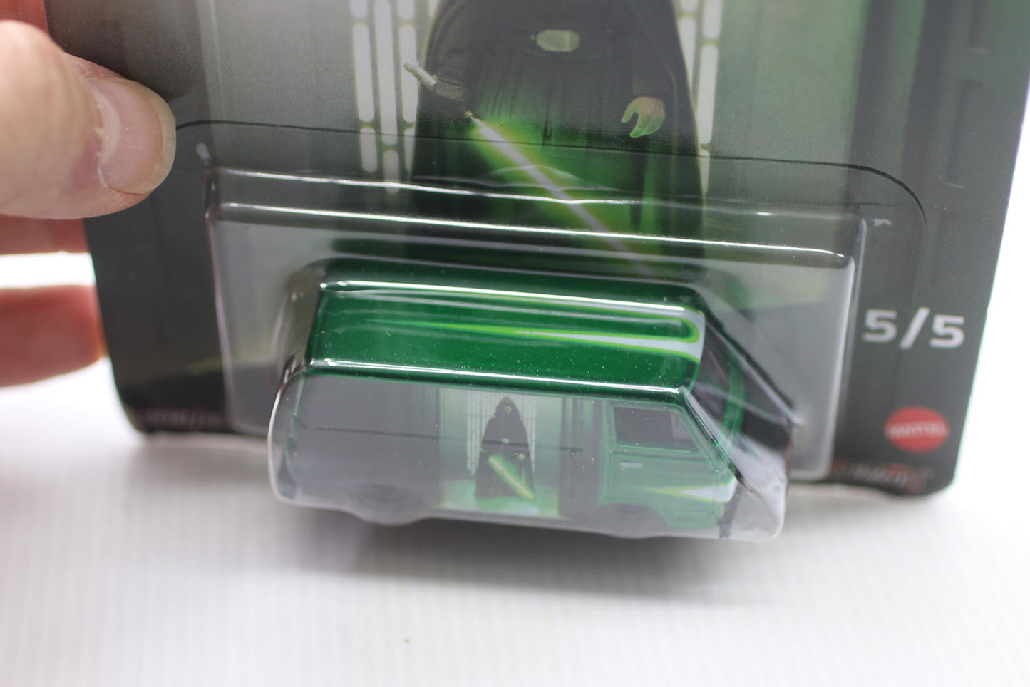 HOT WHEELS 2023 STAR WARS MANDALORIAN DODGE A100 5/5 BLACK Mag/RR