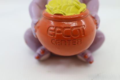 VTG 1982 Walt Disney Productions Epcot Center Figment Vinyl 7" Coin Bank