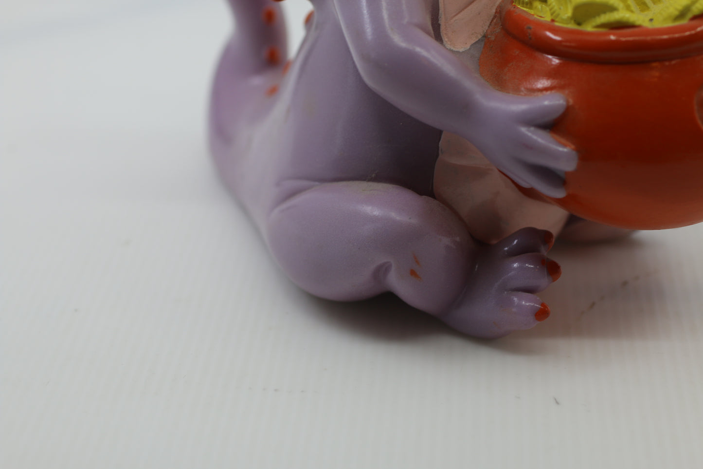 VTG 1982 Walt Disney Productions Epcot Center Figment Vinyl 7" Coin Bank