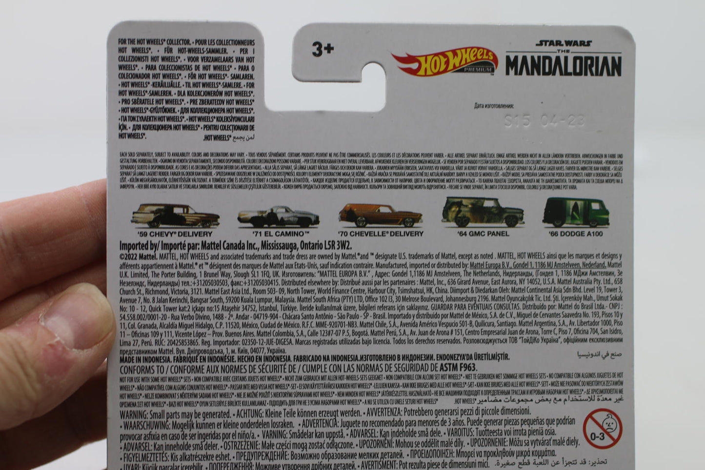 HOT WHEELS 2023 STAR WARS MANDALORIAN DODGE A100 5/5 BLACK Mag/RR