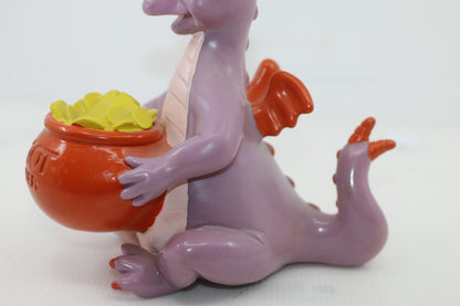 VTG 1982 Walt Disney Productions Epcot Center Figment Vinyl 7" Coin Bank