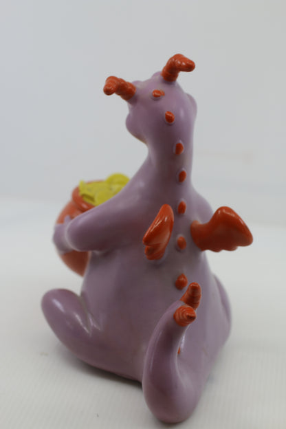 VTG 1982 Walt Disney Productions Epcot Center Figment Vinyl 7" Coin Bank
