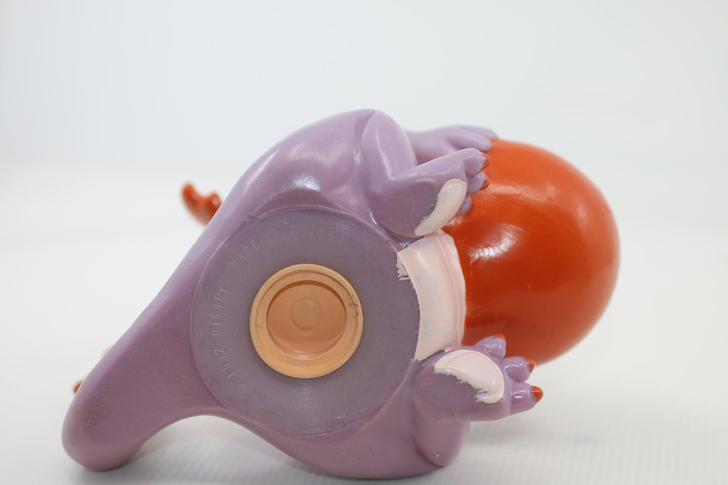 VTG 1982 Walt Disney Productions Epcot Center Figment Vinyl 7" Coin Bank