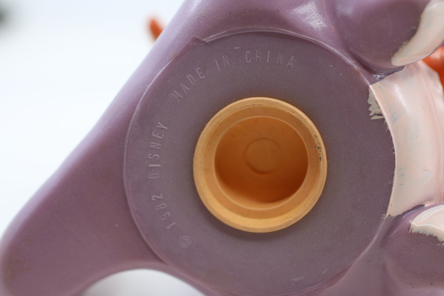 VTG 1982 Walt Disney Productions Epcot Center Figment Vinyl 7" Coin Bank