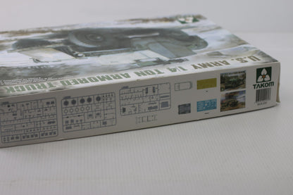 Takom U.S. Army 1/4 Ton Armored Truck Plastic Model Kit 1:35 Scale 2131