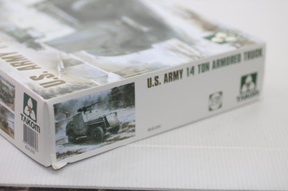 Takom U.S. Army 1/4 Ton Armored Truck Plastic Model Kit 1:35 Scale 2131