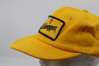 VTG Rare Schweppes Single Panel All Over Mesh Hat Made In Canada Patch