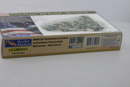 Gecko 35GM0043 1/35 WWII US Paratroops w/Cushman Parascooter, NW Europe,1944